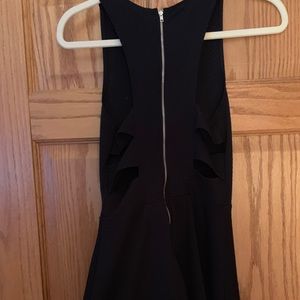 plain black skater dress